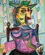 Seated Portrait Of Dora Maar Picasso